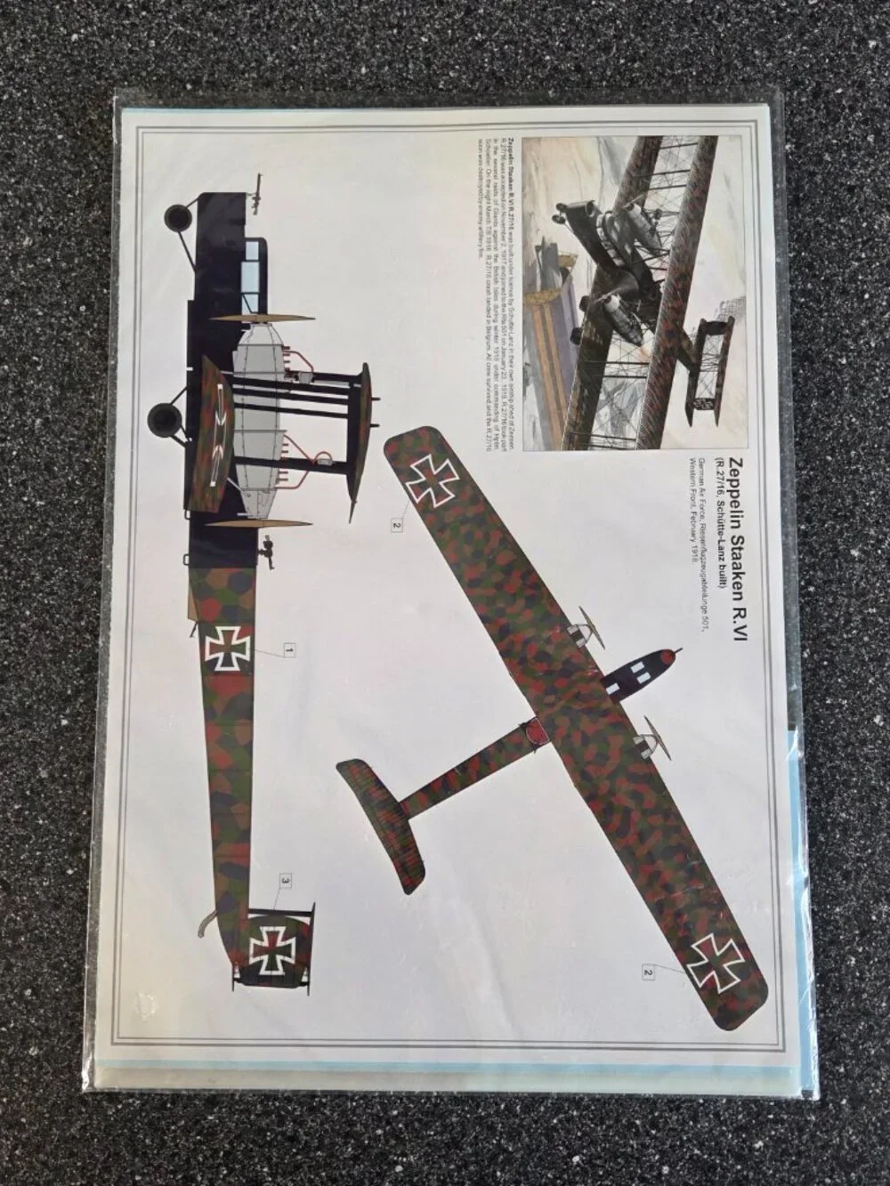 Roden, Zeppelin Staaken R.VI German WW1 Bomber 1/72 scale Sealed Contents RARE